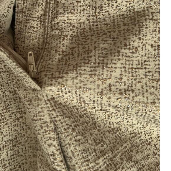 Max Mara Weekend 29" Metallic SIlver Gold Tweed Linen Lined Shorts - Picture 12 of 12